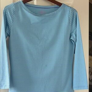 Vineyard Vines Green and Blue Striped Shirt